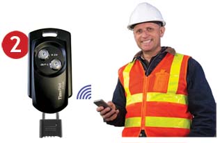 Supervisors collect the data with their smartphones.