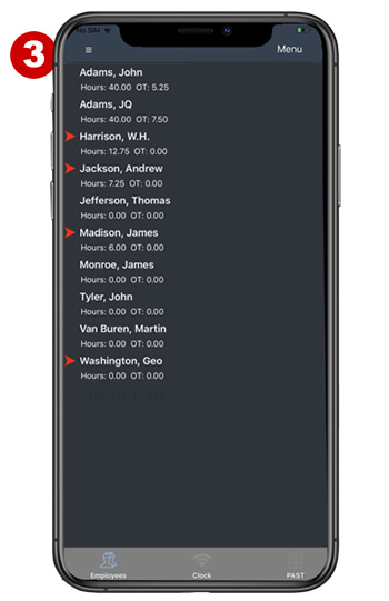The Employees Screen.