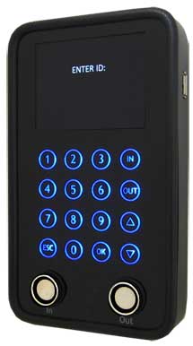 With TimePilot Vetro, you can clock in and out with iButtons or four-digit ID numbers.